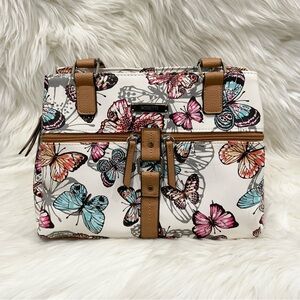 Rossetti White Butterfly Shoulder Handbag